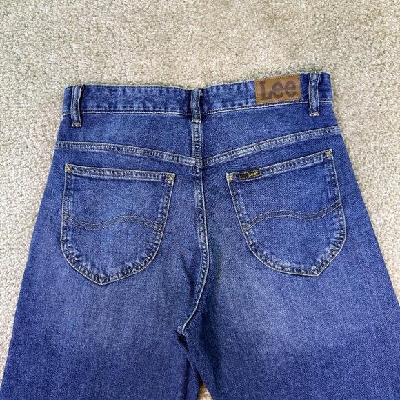 Lee Relaxed Fit Straight Leg Jeans Women's Size 4 Denim 29X28 High Rise E618 - Picture 8 of 14
